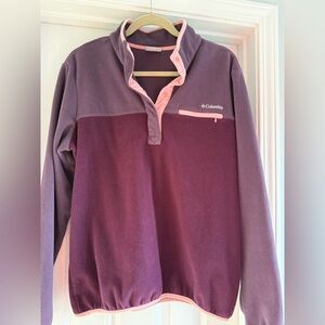 Columbia Women's Two-Tone Purple and Pink Sweater